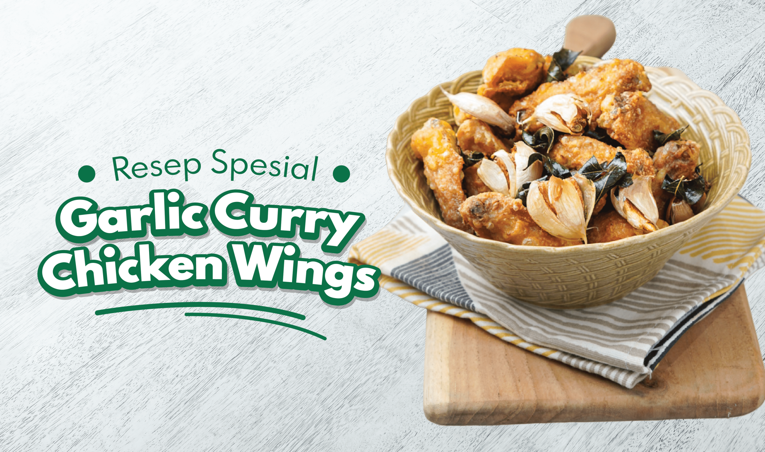 RESEP GARLIC CURRY CHICKEN WINGS