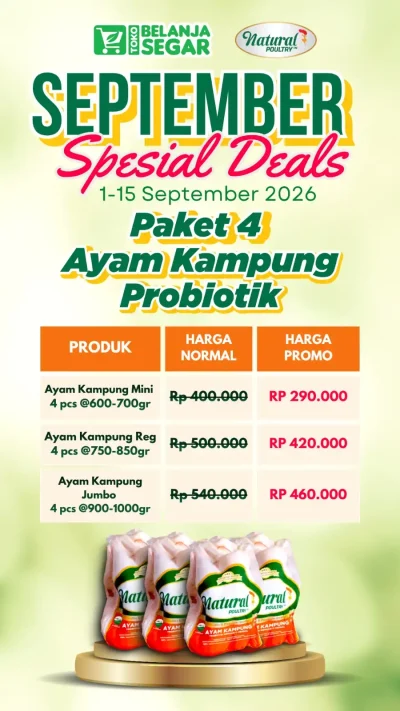 toko-belanja-segar-paket-4-ekor-ayam-kampung-natural-poultry